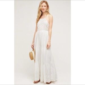 “HD IN PARIS” Midsummer Eyelet Lace Up Maxi Dress